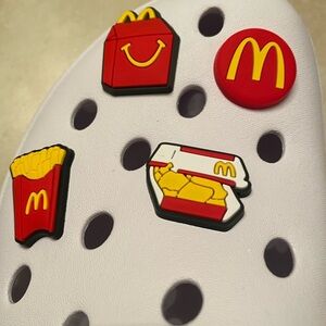 Set of 4 McDonalds Shoe Charms NWT